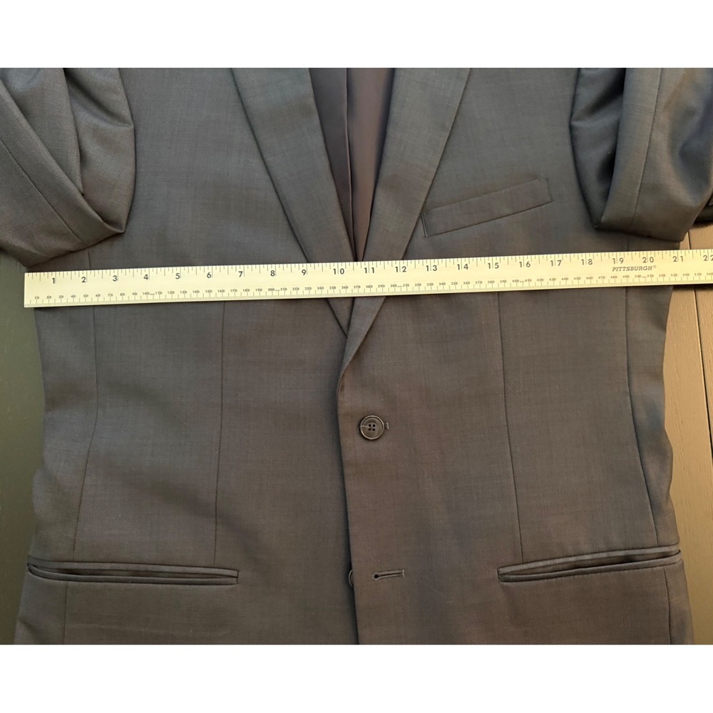 Jos. A. Bank Slim-Fit Blazer Mens 40R Blue‎ Wool Two-Button Sport Coat Jacket - Picture 10 of 15